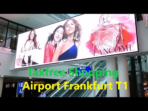 Frankfurt Airport shopping: Terminal Train station - Boarding Area B  taxfree shops