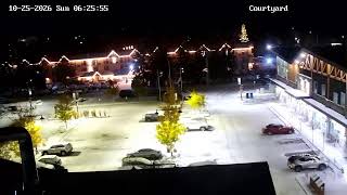 The Shops of Canmore-Courtyard live webcam