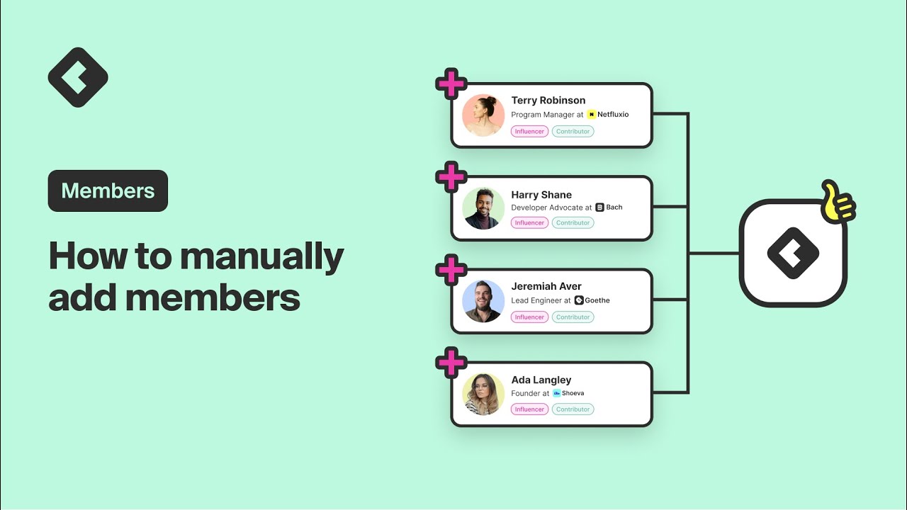 Members: How to manually add members