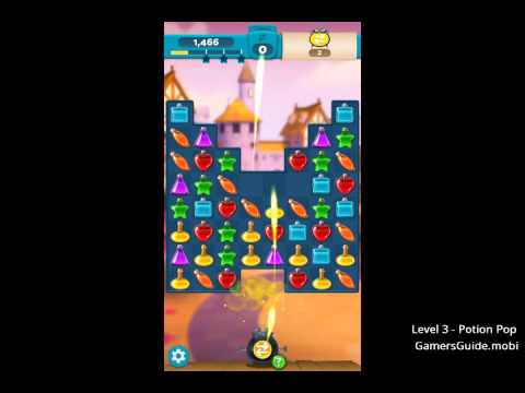 Potion Pop Level 3 - Gameplay Help Guide - iOS/Android