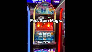 First Spin Magic AGAIN🚨🔥🪄 #slots #gambling #casino #slotmachine #vgt #