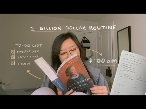 trying the 1 billion dollar morning routine!