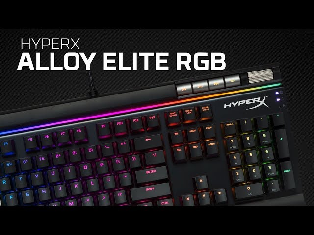Video teaser per RGB Mechanical Gaming Keyboard – HyperX Alloy Elite