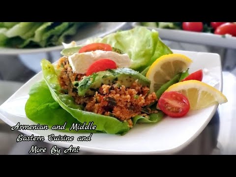 The BEST AND HEALTHY ARMENIAN EECH SALAD - Cracked Wheat Salad - By Ani