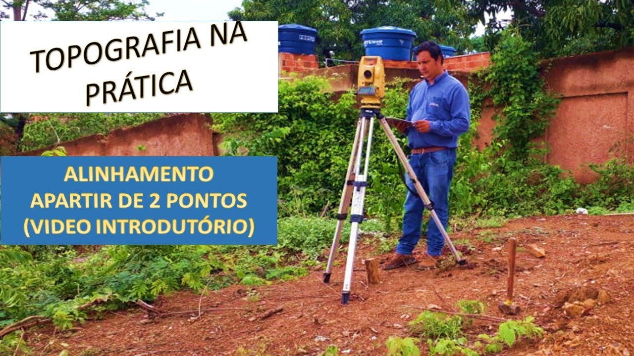 TOPOGRAFIA PRATICA   ALINHAMENTO NA ESTAÇÃO TOTAL