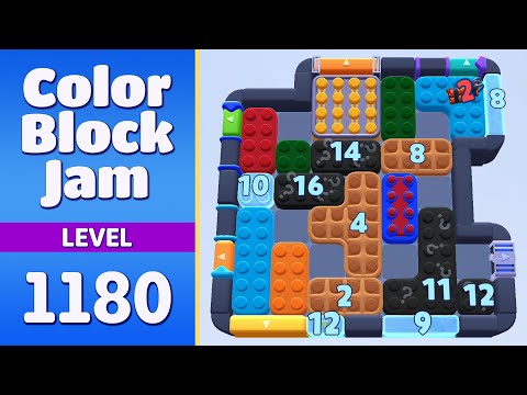 Color Block Jam Level 1180 (1181) | Every Puzzle Solved! 🎯