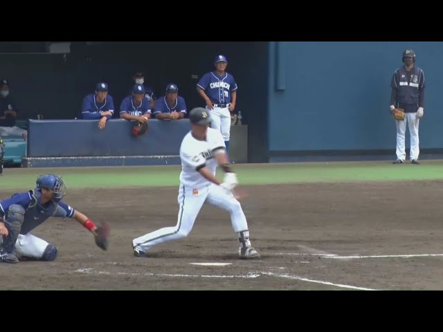 【ファーム】バファローズ・杉本 三遊間を破る同点タイムリーヒット!! 2020/8/5 B-D(ファーム)