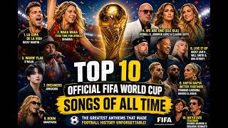 Top 10 Greatest Official FIFA World Cup Songs of All Time | Ricky Martin, Shakira, K'naan MQDEFAULT Thumbnail