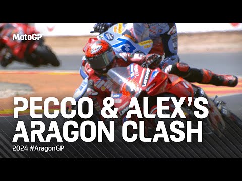 ペコとアレックスのクラッシュ動画 MotoGP2024 第13戦アラゴンGP