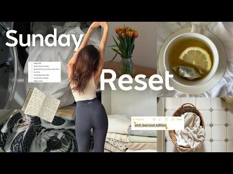 sunday reset routine *ANTI-BURNOUT* | self care, cleaning, long run