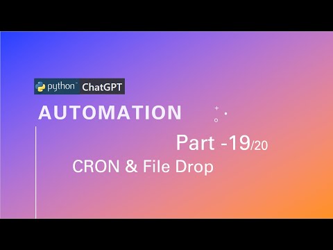 How to setup CRON Jobs in Linux, MacOS, Windows and watch file drop using Python