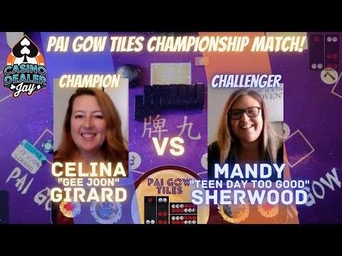Pai Gow Tiles Dealing and Playing - Fun Championship 8-Hand Match between Celina and Mandy