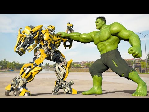 Marvel Meets Cybertron: Hulk vs Bumblebee Final Showdown | Paramount Pictures [HD]