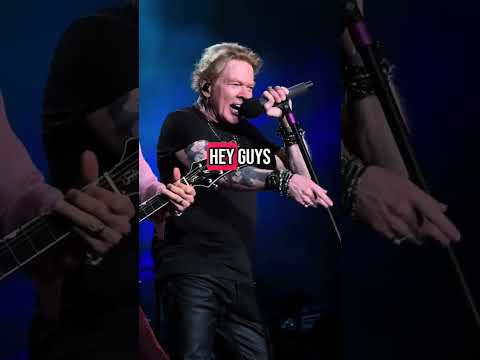 Axl Rose stops security from harassing a fan #gunsnroses #concert #slash #shorts