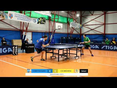 CS MIOVENI vs CSM FOCȘANI 2007, Superliga Națională de Tenis de Masă, 10 martie 2023