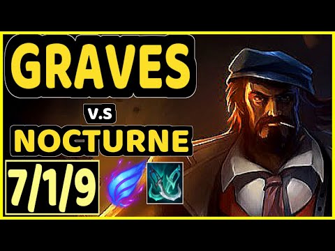 KREOX (GRAVES) vs NOCTURNE - 7/1/9 KDA JUNGLE GAMEPLAY - EUW Ranked GRANDMASTER