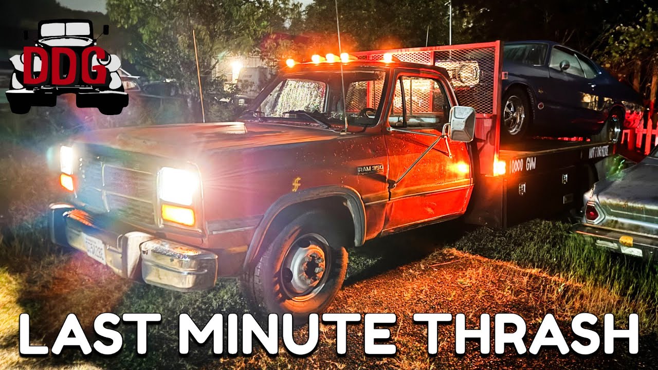 Preparing My 1992 Dodge D350 Ramp Truck For A Crazy ...