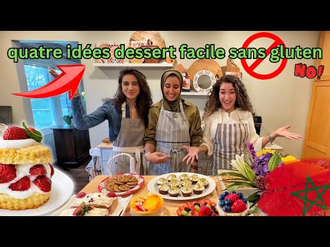 SANS GLUTEN DESSERT 😍 أسهل وأسرع طريقة باش تصايبو حلويات بدون غلوتين