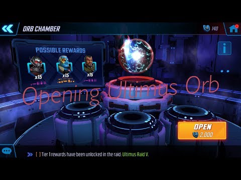 Marvel Strike Force Opening Ultimus Orb