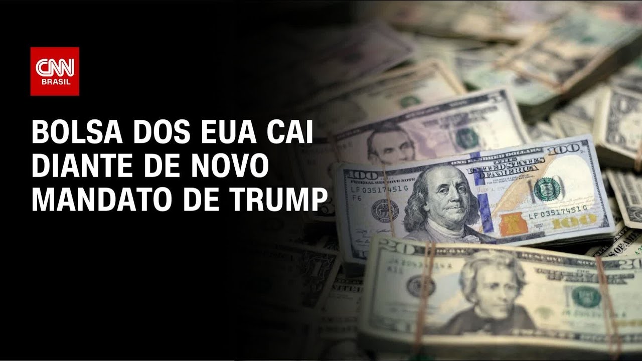 Bolsa dos EUA cai diante de novo mandato de Trump | BASTIDORES CNN