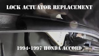 1994-1997 Honda Accord Door Lock Actuator Replacement