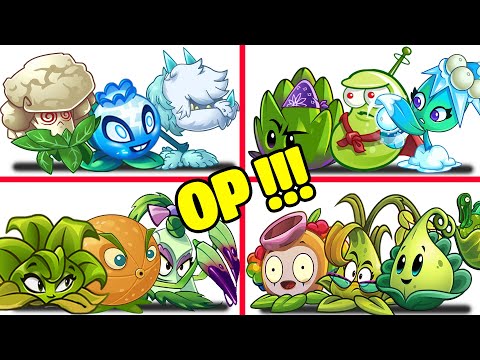 PvZ 2 4 Super Team Plants Vs Team Zombies Part 6 - Team So OP !!!