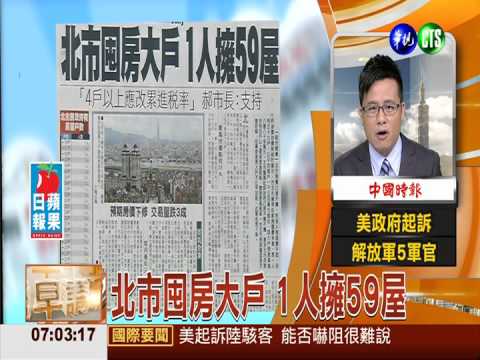 北市囤房大戶 1人擁59屋