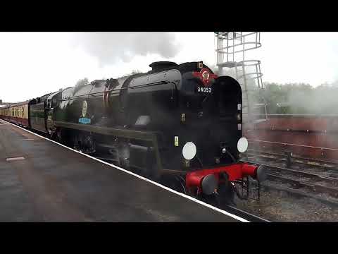 34046 'Braunton' as 34052 'Lord Dowding' at Shrewsbury | 16/6/2018