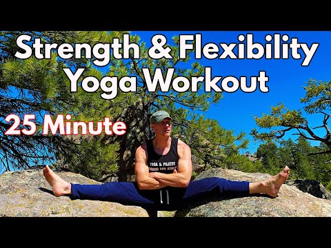25 Min Pure Strength & Flexibility Yoga Class | Power Yoga Flexibility with Sean Vigue