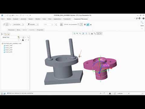 PTC - Creo Tutorial : Stuffing Assembly Modeling