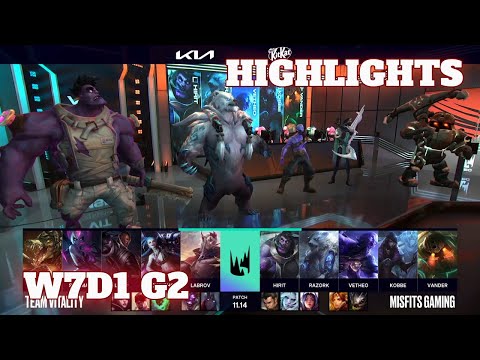 VIT vs MSF - Highlights | Week 7 Day 1 S11 LEC Summer 2021 | Vitality vs Misfits