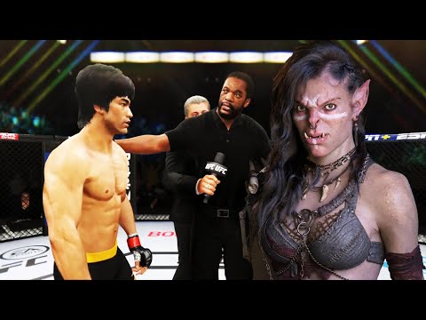 PS5 | Bruce Lee vs. Female Orc (EA Sports UFC 4)