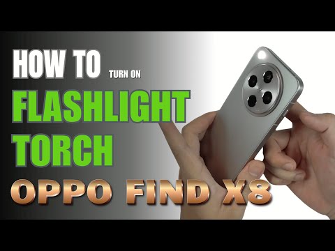 How to turn on Flashlight | Torch on  OPPO Find X8