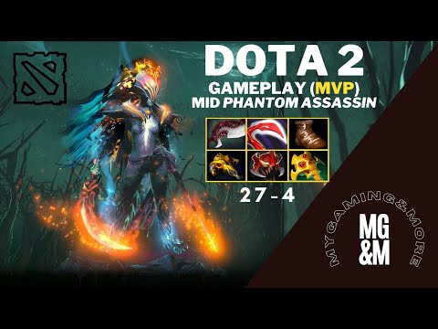 Dota 2 MID CARRY phantom assassin | Gameplay | my highest winrate carry | 2022