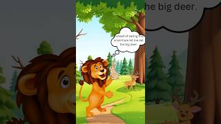 The greedy lion | short story for kids | moral stories for kids | kids story | #shorts #shortvideo