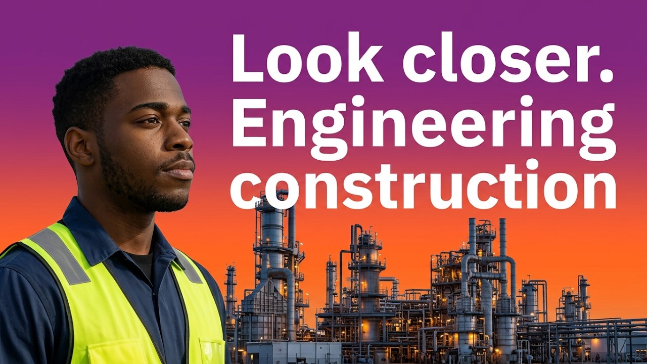 Look closer. Engineering construction. video thumbnail