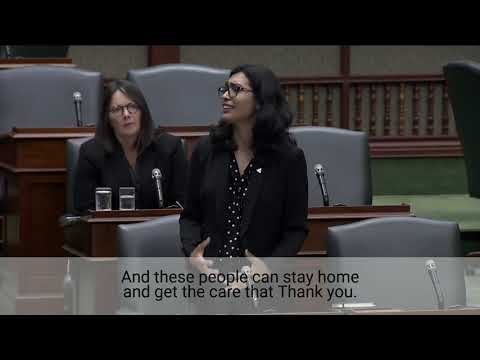 MPP Begum debating Bill 7, More Beds, Better Care Act 2022.