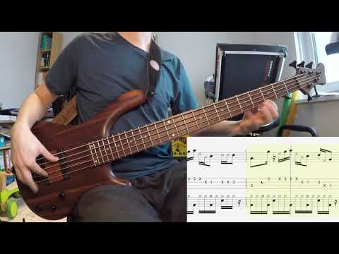 GrooveCell - Bass & Drum Grooves - funk_0011 (Video + Score) - 105 bpm - 4/4