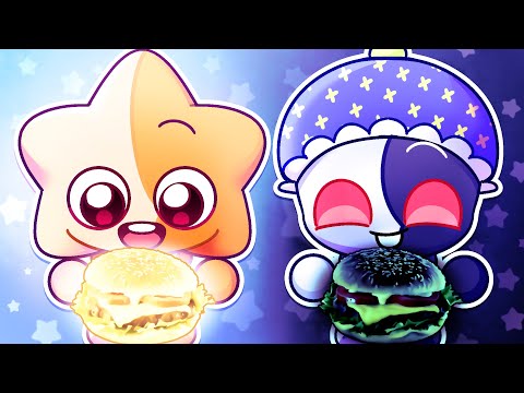 🍼BABY SUN VS MOON | Light VS Dark MUKBANG - FNAF Security Breach ANIMATION [KIKICK!]