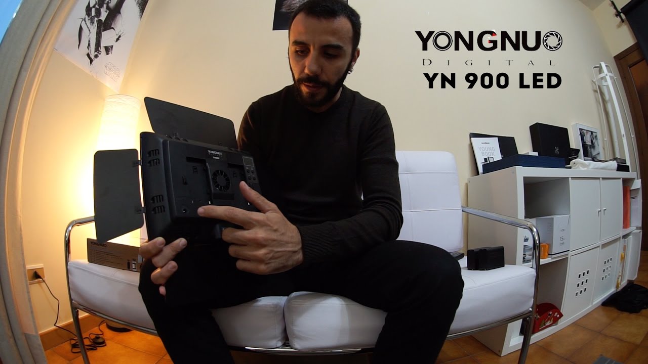 Yongnuo YN-900 LED Light Panel Bi-color - Unboxing Review First Test