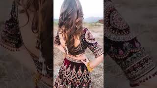 Wine Colour Lehenga 💗💗👌👌#Lehenga