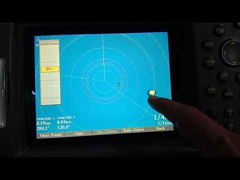 PPI display -X band radar system