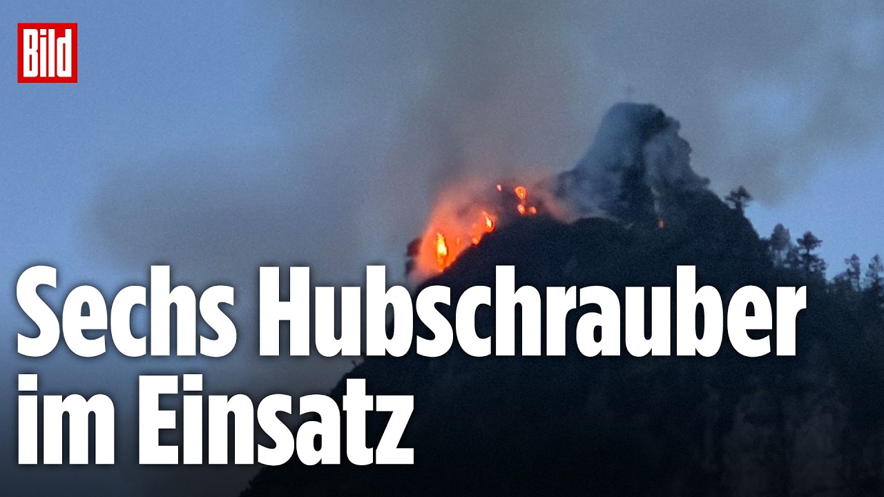Riesiger Waldbrand in Ruhpolding: 160 Hektar zerstört – Lage stabilisiert sich leicht