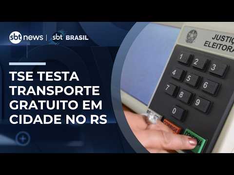 TSE testa transporte gratuito para eleitores com deficiência em cidade no RS | #SBTBrasil