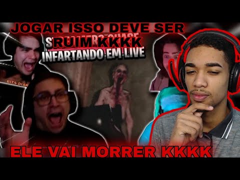 (kkkkk🤣🤣) STREAMERS QUE QUASE INFARTARAM JOGANDO JOGOS DE TERROR - SUSTOS ENGRAÇADOS #01 | REACT