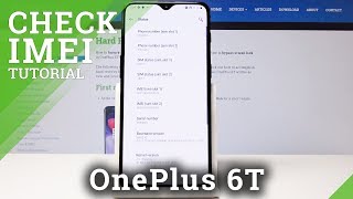How to find IMEI Number in OnePlus 6T - Serial Number Check