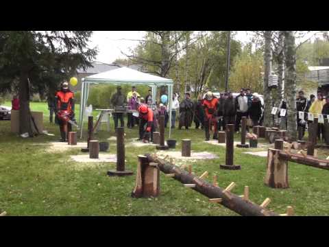 Hankasalmen moottorisahaus kilpailu 2012