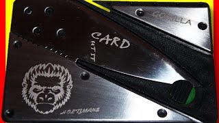 Credit Card Knife Holtzman's Gorilla Survival Presents The Cut It Card