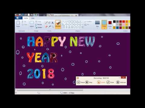 How to draw Bubble Letters in Ms paint