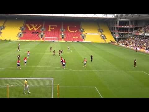 Diego Fabbrini scores 1st goal at the vic !! (from the vicarage rd end) you orns !!
